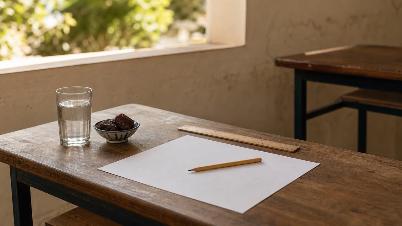 Illustration de l'article « Rompre le jeûne de Ramadan à cause des examens scolaires »